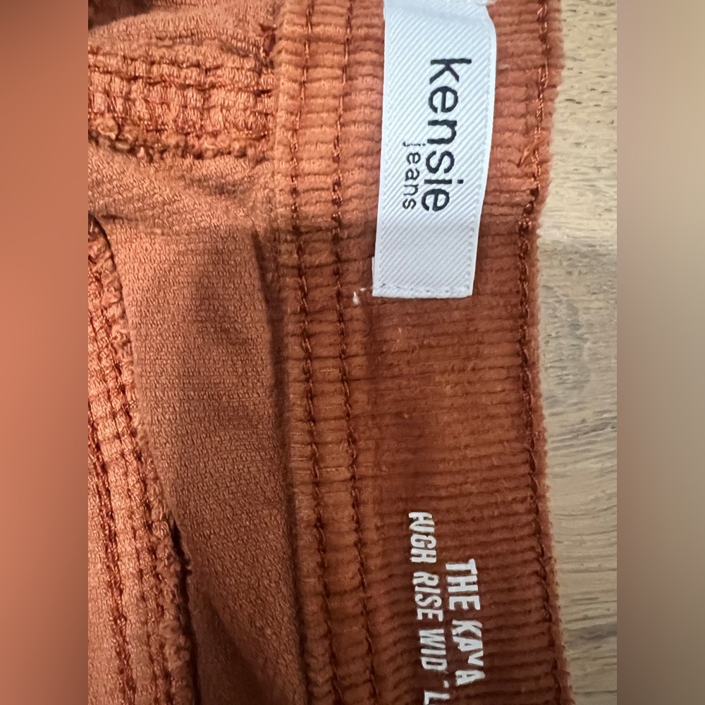 Kensie Kaya Corduroy Wide Leg Jeans - Picture 2 of 7